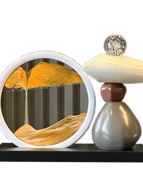 时来运转流沙画摆件家居