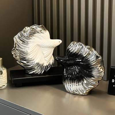 年年有余鱼高级感小众轻奢摆件