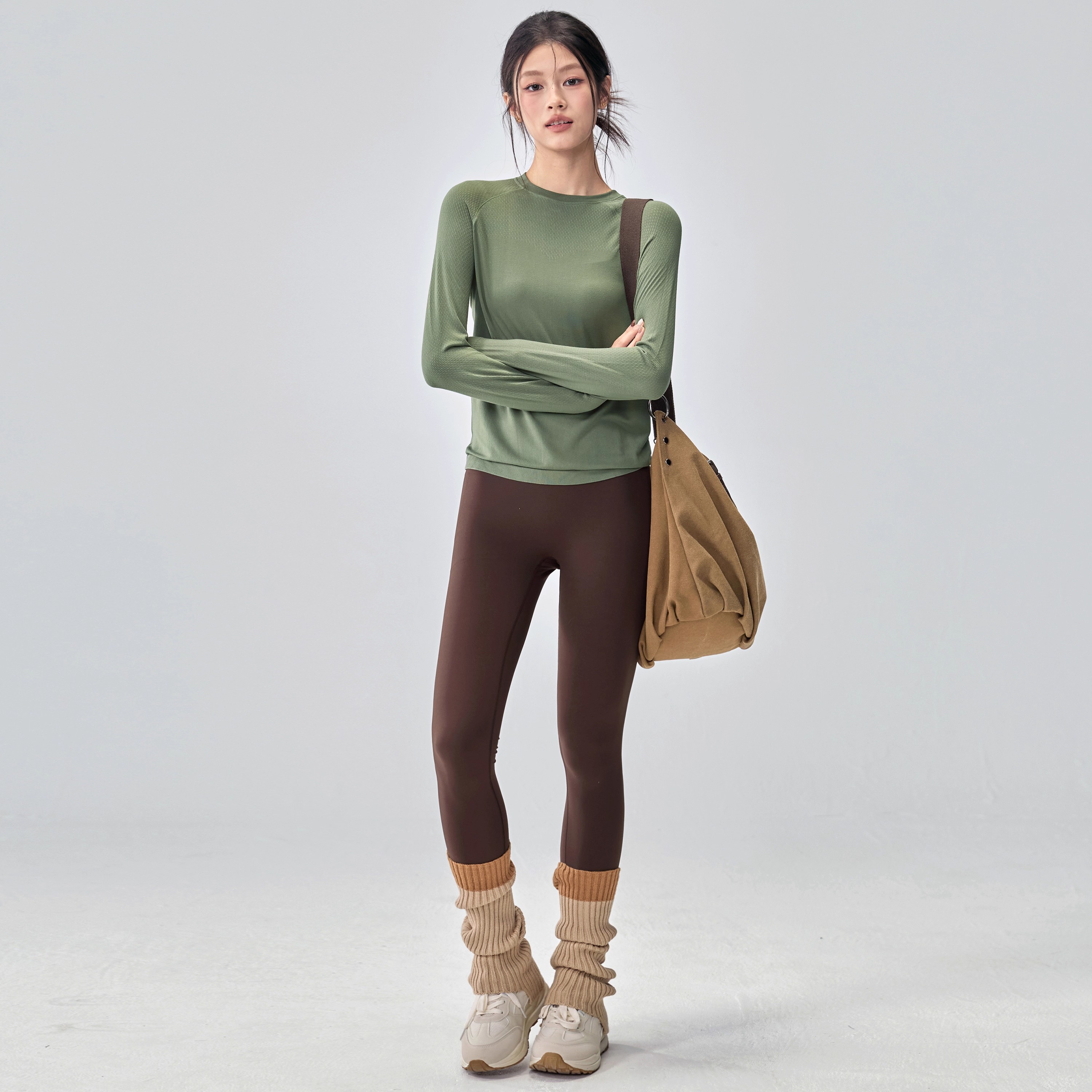 LULUVURU圆领瑜伽服套装显瘦