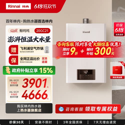 鲸吨吨恒温GC21林内小蛮腰大水量