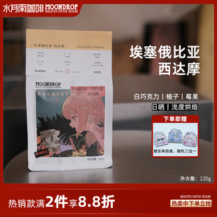 水月雨咖啡埃塞俄比亚圣塔维尼西达摩74158日晒现烘手冲咖啡豆