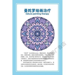 心理咨询室装饰画冰山理论文化马斯洛曼陀罗辅导室布置墙面装饰画