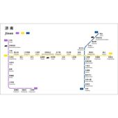 2024新版 济南市地铁换乘线路图轨道交通出行图大挂图规划图海报纸