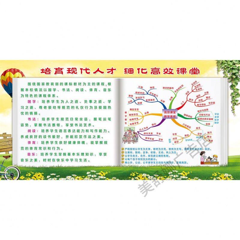 学校教室班级文化高效学习方法记忆曲线正能量自粘墙贴纸书房海报