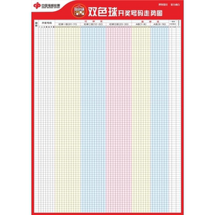 中国福利彩票 双色球开奖号码走势图 海报 3D开奖号码走势图 挂图