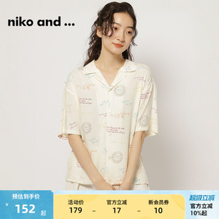 时尚 niko 新款 and 翻领小清新系带上衣121396 ...T恤女夏季