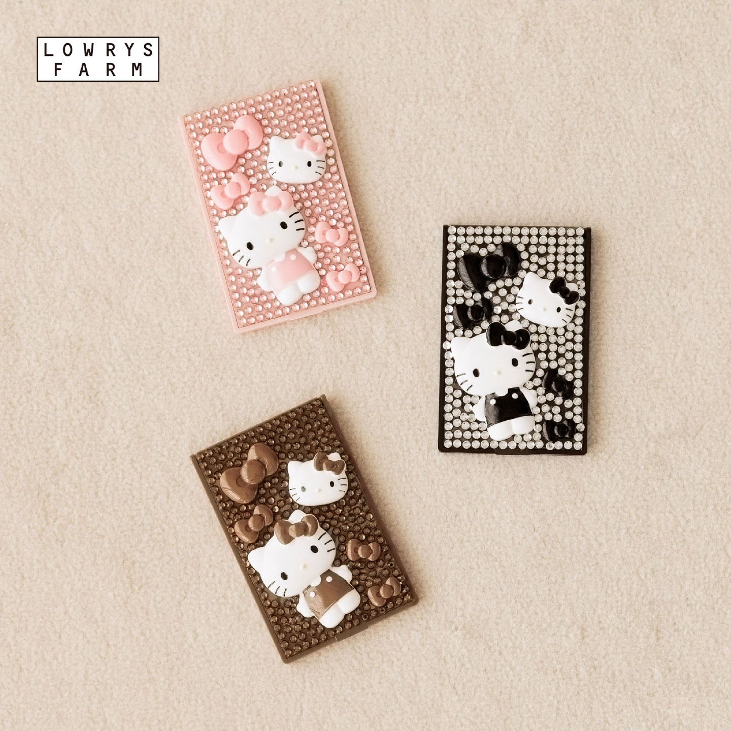 LOWRYS FARM Sanrio联名2025新款创意Kitty便携化妆镜598001