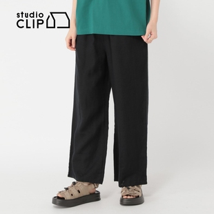 CLIP 通勤休闲宽松抽绳长裤 休闲裤 新款 327652 女2025秋季 studio