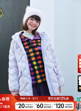 SEE YOU at PIZZA羽绒服女2025冬季新款泡芙连帽厚外套641329