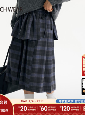 BUCH WEAR短裙女2025新款设计感潮流日系少女叠穿屁帘602710