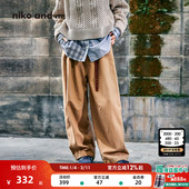 舒适丹宁直筒裤 niko 子604006 女2026春季 新款 and ...休闲裤