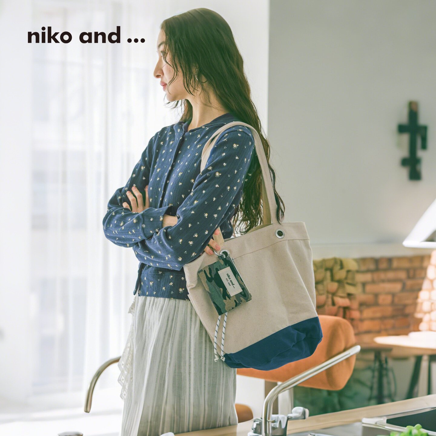 niko and ...包袋女2026新款迷彩豹纹少女文艺托特包643633