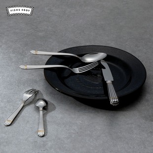 FISHS EDDY西餐勺2025春夏精致小众原创银色家用汤匙275274