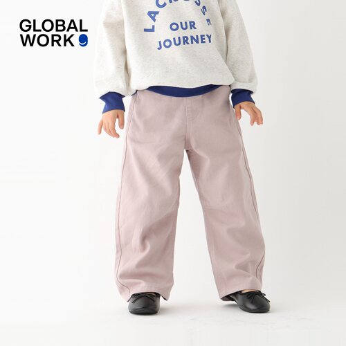 GLOBAL WORK 裤子儿童2026夏季新款宽松棉质弯刀牛仔裤629893