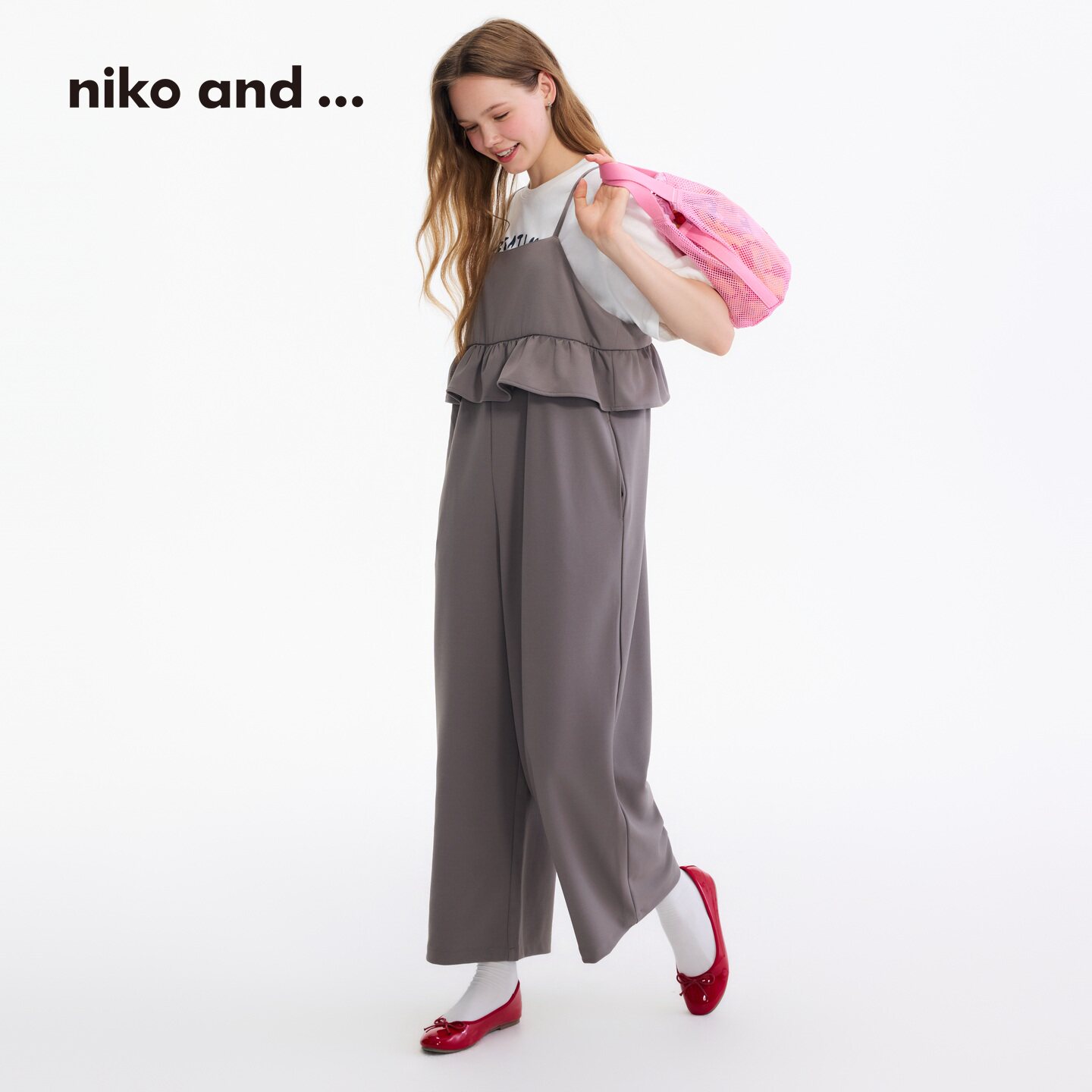 niko and ...连体裤女2026春季新款休闲气质优雅阔腿