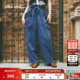 棉质宽松阔腿背带裤 niko 497784 2026春季 新款 and ...NKJ牛仔裤