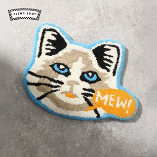 创意可爱卡通动物异形地垫581272 坐垫2025新款 FISHS EDDY