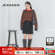 JEANASIS时装 高跟日系方头中筒靴253461 时尚 靴女冬季 新款