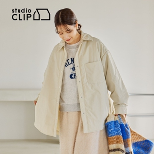 studio CLIP 棉服女2026春季新款日系宽松文艺休闲厚外套575991