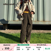 子女 十五 2025冬季 niko 保暖夹棉绗缝厚棉裤 ...裤 新款 637466 and