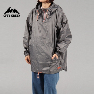 情侣运动连帽抽绳雨衣133160 雨披2025新款 CITY CREEK