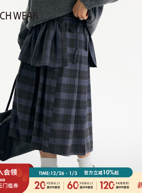 BUCH WEAR短裙女2025新款设计感潮流日系少女叠穿屁帘602710