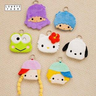 LOWRYS FARM Sanrio联名2025新款卡通草莓新闻毛绒卡包挂件602821
