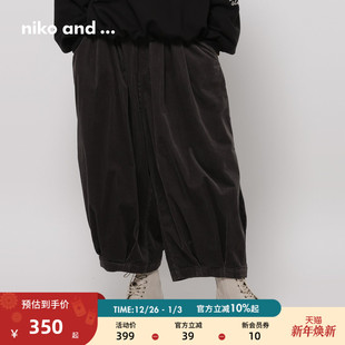 and 棉质休闲宽松高腰气球裤 ...裤 新款 498545 子女2025冬季 niko
