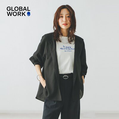 GLOBAL WORK 衬衫女2026夏季新款宽松慵懒感薄款连帽外套646416