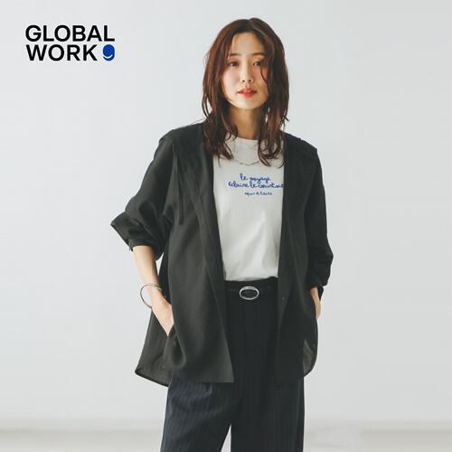 GLOBAL WORK 衬衫女2026夏季新款宽松慵懒感薄款连帽外套646416
