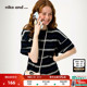 and ...T恤2026春短袖 条纹休闲日系男女同款 niko 中袖 上衣316573