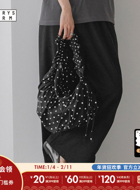 LOWRYS FARM挎包女2025新款抽绳可调节波点单肩腋下包587212