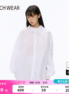 BUCH WEAR衬衫女2026春季新款宽松休闲长袖连帽外套591972