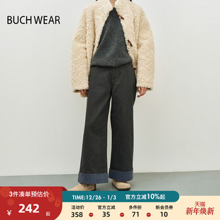 宽松简约流行日系直筒裤 女2025时尚 249836 WEAR牛仔裤 BUCH