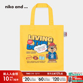 ...BILLY合作系列2026新款 niko and 日系小熊印花提包637794