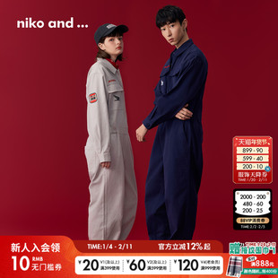niko and ...Honda系列2025冬季新款酷帅休闲棉质连衣裤602425