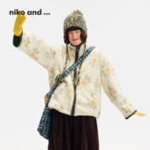 and 仿羊羔绒夹克衫 ...外套女 2025冬季 niko 长袖 十五 新款 635209