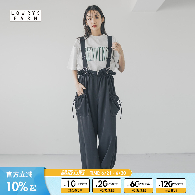 LOWRYS FARM女裤子2025新款夏季休闲简约背带裤子292363