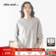 and ...T恤女2026春季 新款 niko 明线设计廓形长袖 上衣639780