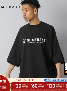 NUMERALS T恤男2025夏季新款运动休闲男士圆领短袖上衣322194