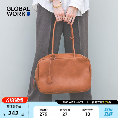 GLOBAL WORK 包袋2026新款通勤约会大容量日式手拎包660806