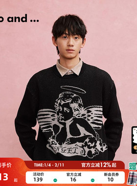 niko and ...2025春季新款时尚文艺男运动风针织长袖上衣107919