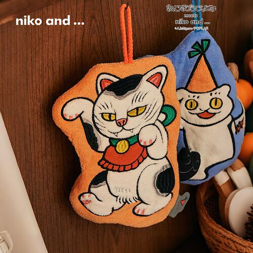 niko and ... 猫又日历联名2026新款动物厨房吸水挂式毛巾611694