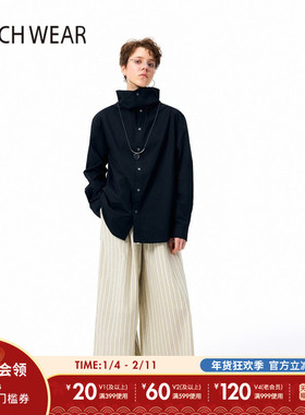 BUCH WEAR休闲裤女2025年新款时尚条纹直筒裤子326800