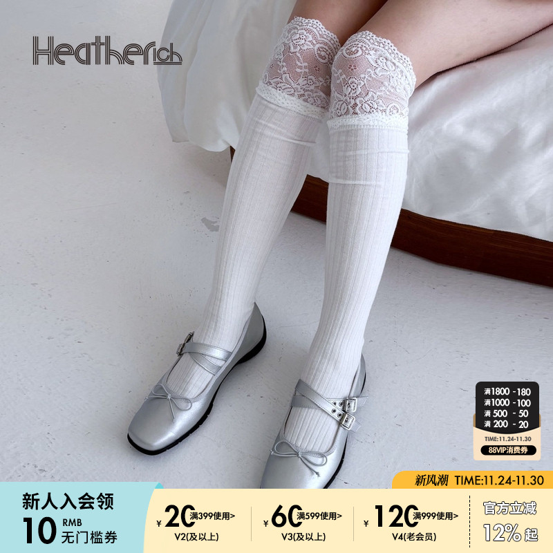 Heatherich单鞋女2025年新款日系方头浅口平跟芭蕾鞋290322