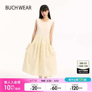 休闲棉质无袖 新款 口袋背心裙499341 WEAR连衣裙女2025年夏季 BUCH