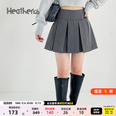 Heatherich半身裙女春季新款时尚少女气质流行百褶裙987764
