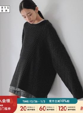 LOWRYS FARM毛衣女2025冬季新款日常宽松慵懒针织衫605736