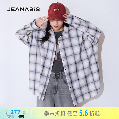 复古格纹衬衫 宽松随性吸睛
