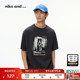 休闲印花宽松日系短袖 niko 136059 新款 时尚 and ...T恤男夏季